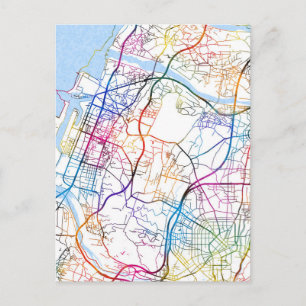 Taichung City Taiwan City Map Postcard
