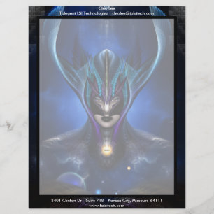 Taidushan Sai Shadow Blue Letterhead