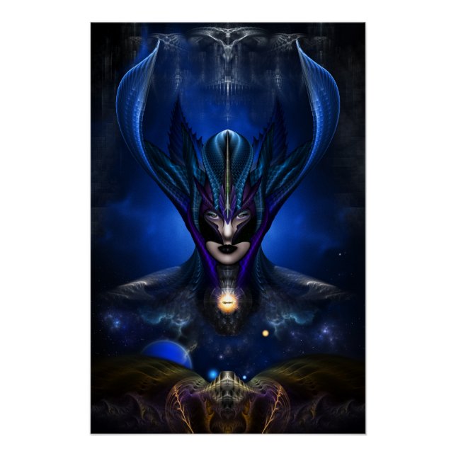 Taidushan Sai Shadow Blue RB Portrait Perfect Post Poster (Front)