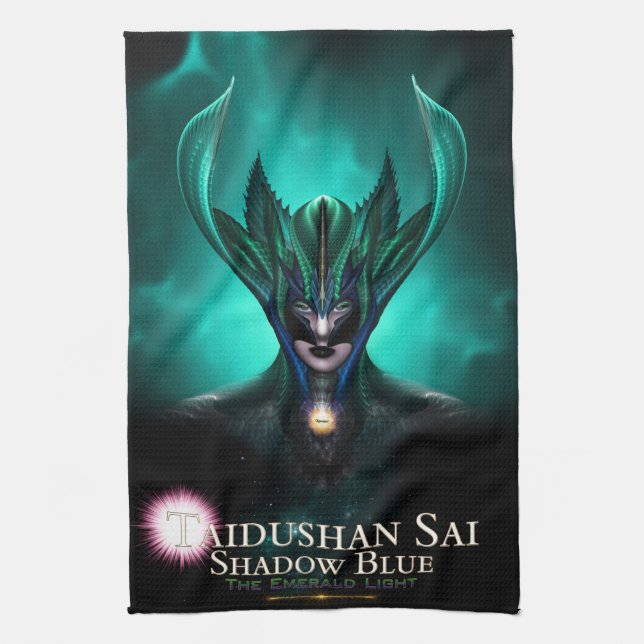 Taidushan Sai Shadow Blue The Emerald Light Towel (Vertical)