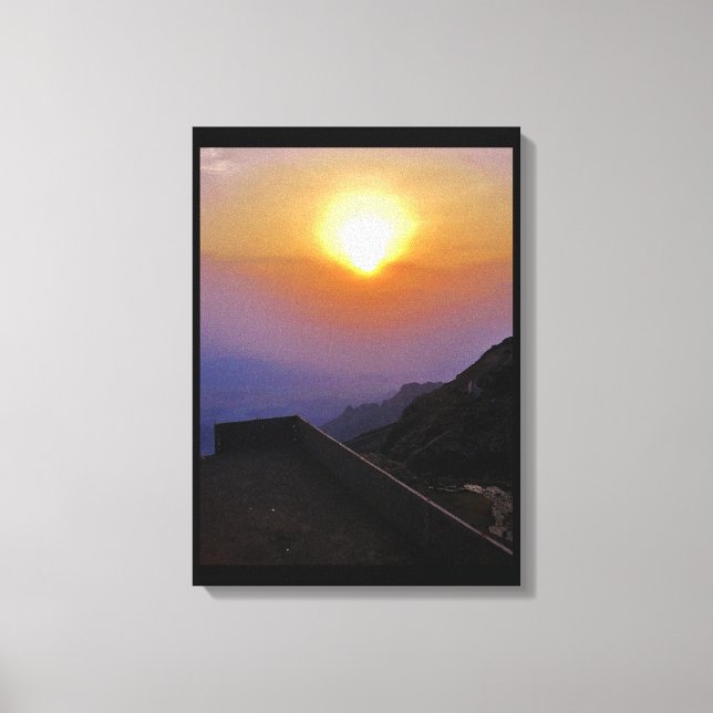 Taif Sunset Canvas Print (Front)