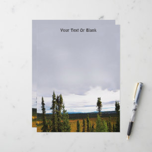 Taiga Summer Custom Letterhead