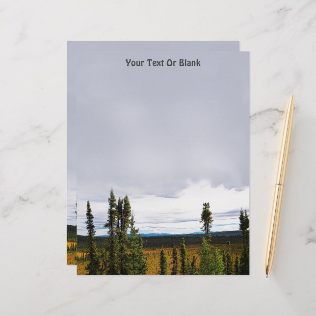 Taiga Summer Custom Letterhead (Front/Back In Situ)