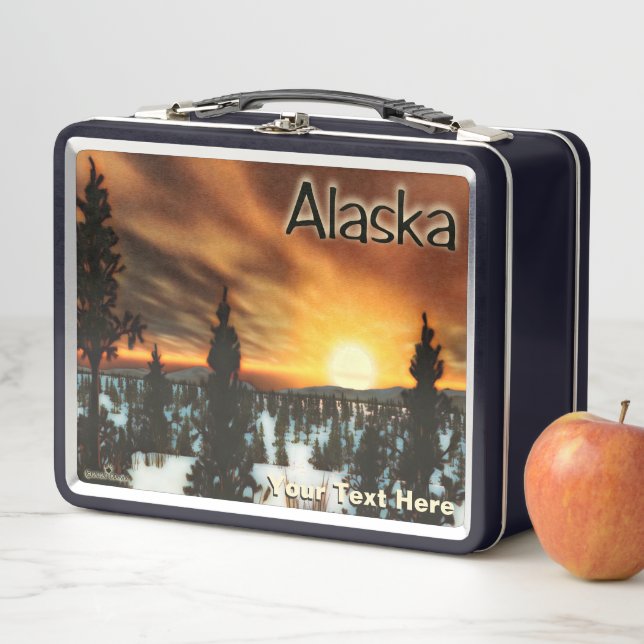 Taiga Sun - Alaska Metal Lunch Box (In Situ)