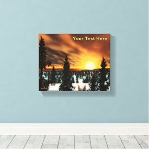 Taiga Sun Canvas Print