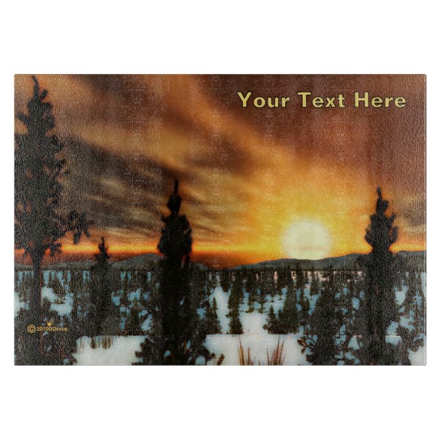 Taiga Sun Cutting Board (Front)