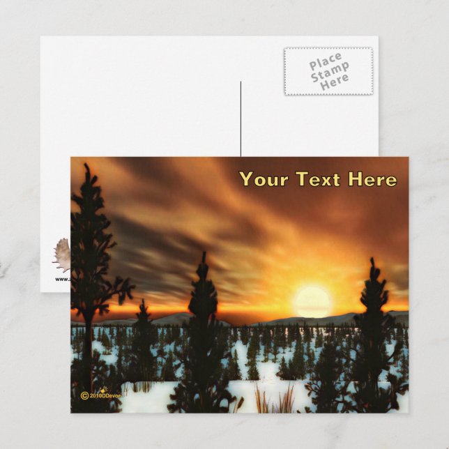 Taiga Sun Postcard (Front/Back)