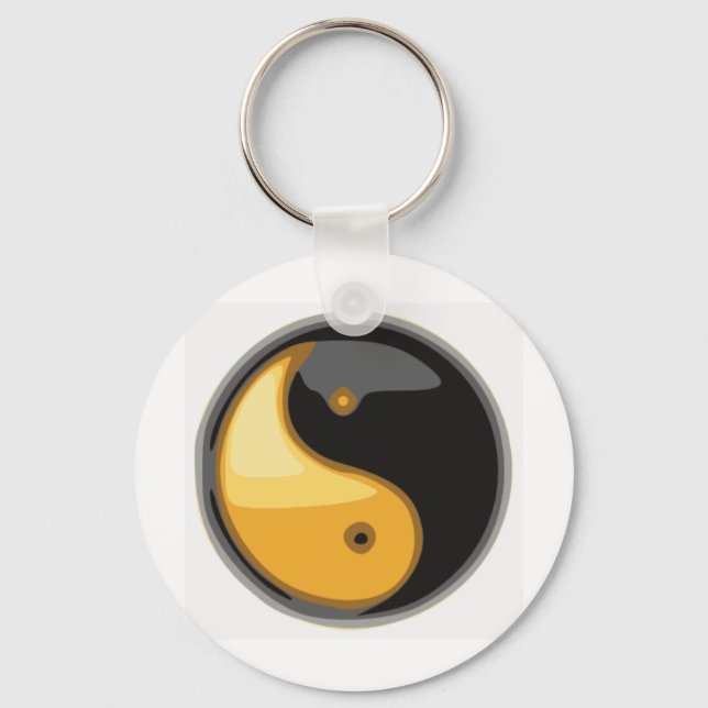 Taijitu_yellow Key Ring (Front)