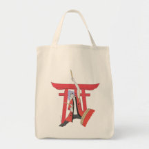Taiko Drummer Akiko Grocery Tote Bag