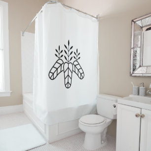 Taiko paulownia shower curtain