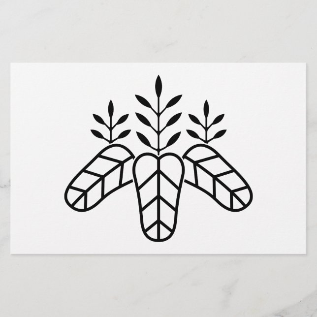 Taiko paulownia stationery (Front)