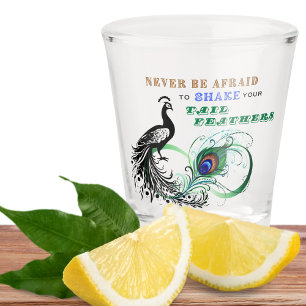 Tail Feathers Inspirational Shot glass
