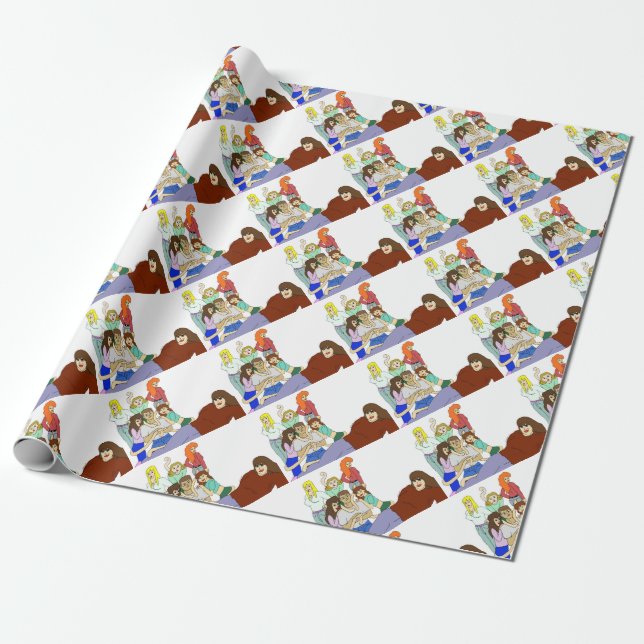 Tail harem  wrapping paper (Unrolled)