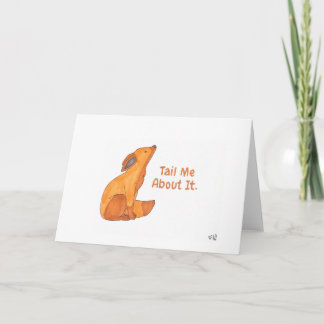 Tail Me About It Card