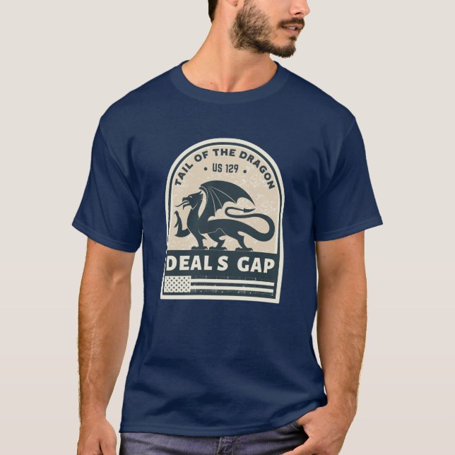 Tail of the Dragon Deals Gap Motorcycle road gifts T-Shirt (Front)