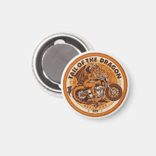 Tail of the Dragon Deals Gap Motorcycle road trip Magnet
