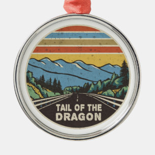 Tail Of The Dragon Mountains Metal Tree Decoration