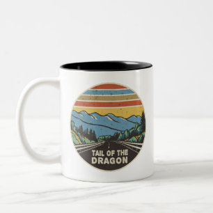 Tail Of The Dragon Mountains Two-Tone Coffee Mug