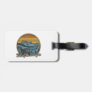 Tail Of The Dragon Retro Luggage Tag