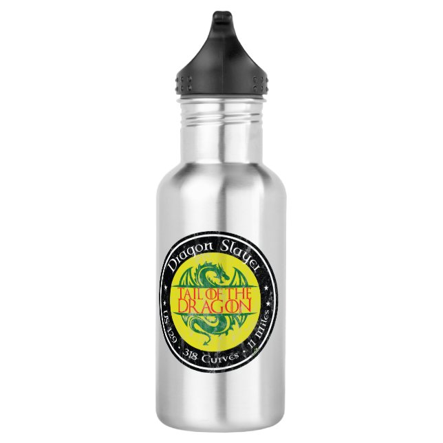 Tail of the Dragon Road US 129 Motorcycle 01 532 Ml Water Bottle (Right)
