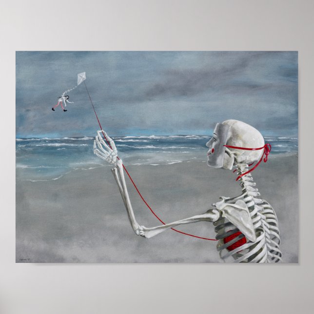 "Tail of the Kite" by Christiane Cegavske Poster (Front)