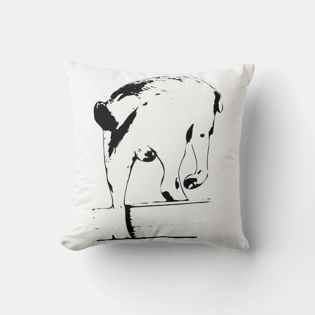 Tail Towards the Hearth Cushion (Front)