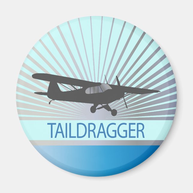 Taildragger Aeroplane Magnet (Front)