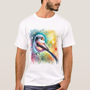 Tailed Tachuri 300724AREF121 - Watercolor T-Shirt