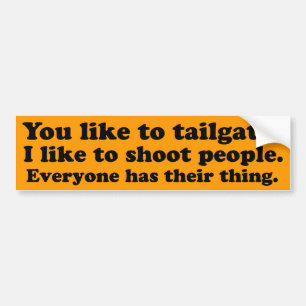 Tailgate Bumper Sticker