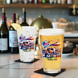 Tailgate Time Go Team Glass