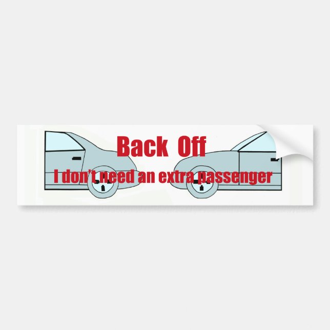 Tailgater Bumper Sticker (Front)
