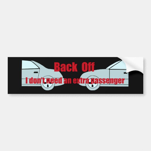 Tailgater Bumper Sticker (Front)