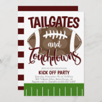 Tailgates and Touchdowns Football ANY TEAM COLOR