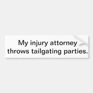 Tailgating Bumper Sticker