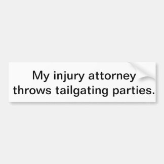 Tailgating Bumper Sticker