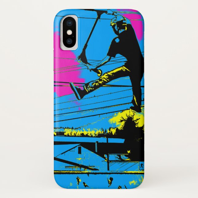 Tailgating - High Flying Scooter Stunt Case-Mate iPhone Case (Back)