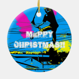 Tailgating - High Flying Scooter Stunt Ceramic Tree Decoration