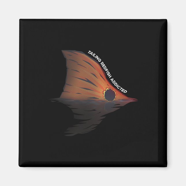 Tailing Redfish Fishing Joke Redfishing Red Drum F Magnet (Front)