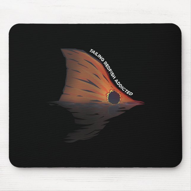 Tailing Redfish Fishing Joke Redfishing Red Drum F Mouse Mat (Front)