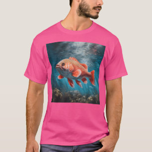 Tailing Redfish Fishing Water Sea Red Drum Fish T-Shirt