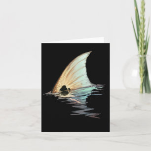 Tailing Redfish Redfish Tail Red Drum Fish Shirt  Card