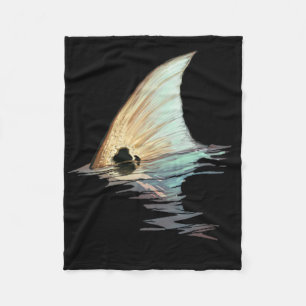 Tailing Redfish Redfish Tail Red Drum Fish Shirt  Fleece Blanket