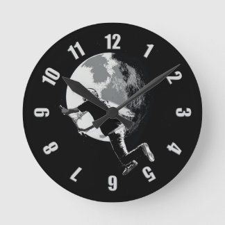 Tailing the Moon - Tail-whip Scooter Stunt Round Clock