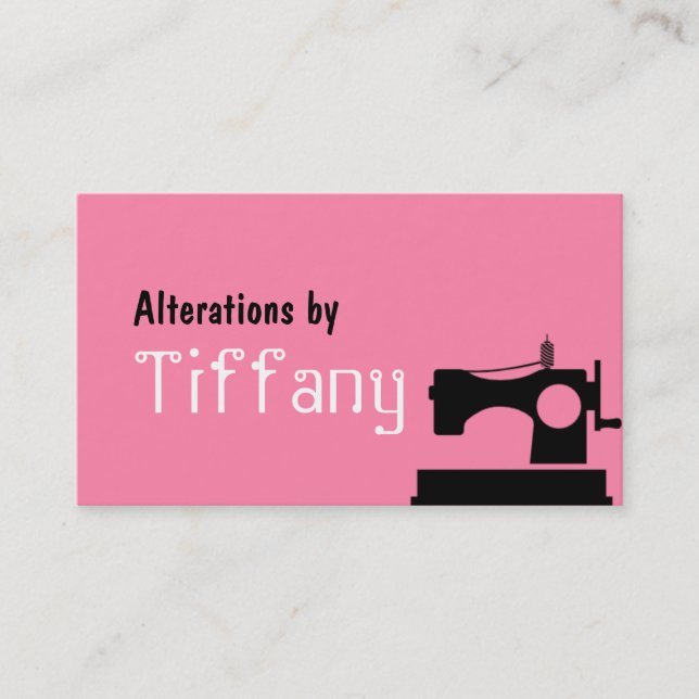 Tailor Alterations Tailoring Seamstress Tailor Business Card (Front)