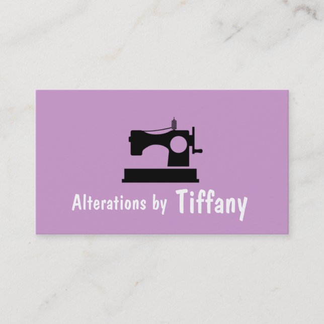 Tailor Alterations Tailoring Seamstress Tailor Business Card (Front)