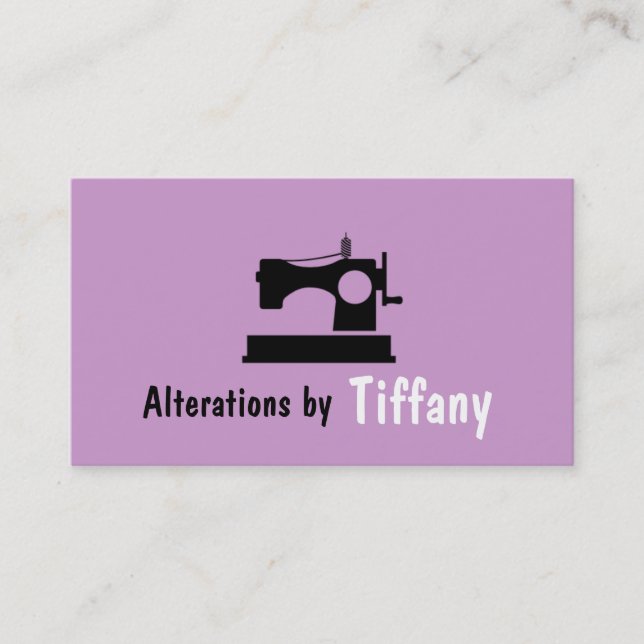 Tailor Alterations Tailoring Seamstress Tailor Business Card (Front)