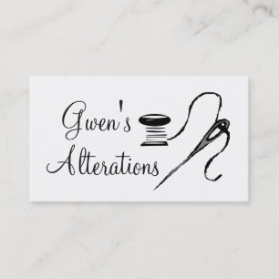 Tailor, Alterations, Tailoring, Seamstress, Tailor Business Card