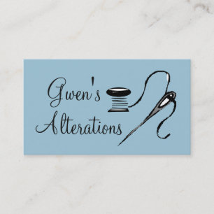 Tailor, Alterations, Tailoring, Seamstress, Tailor Business Card