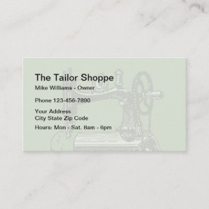 Tailor And Seamstress Business Card