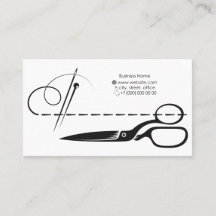Tailor and seamstress business card